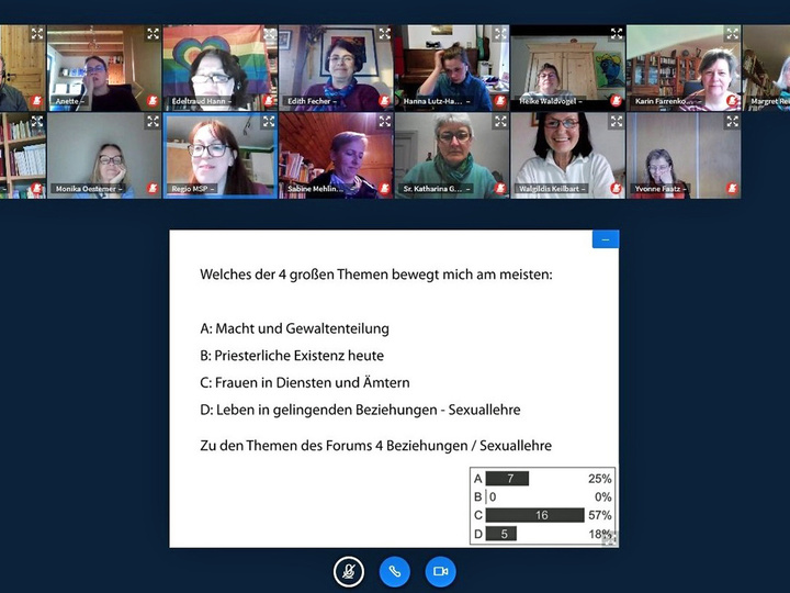 Screenshot des Gesprächsabends